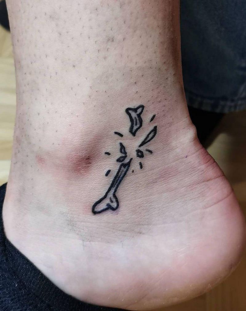 30 Unique Broken Bone Tattoos You Can Copy