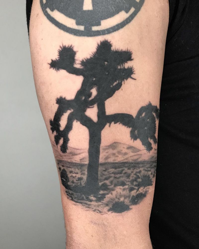 30 Pretty Joshua Tree Tattoos You Must Love