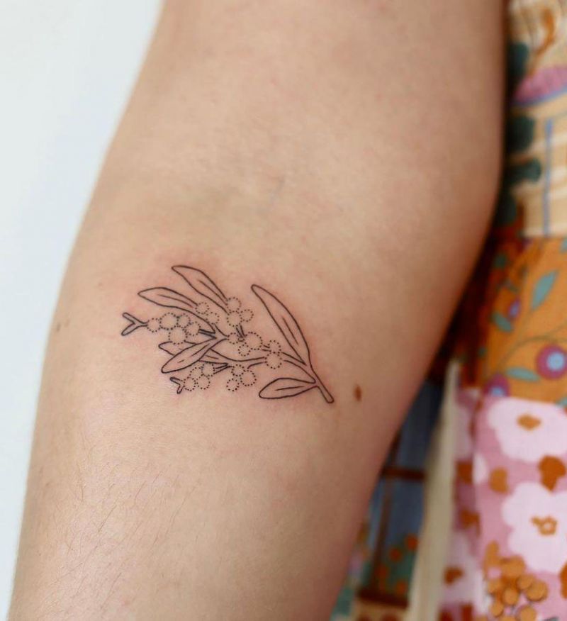 30 Pretty Wattle Tattoos You Need to Copy