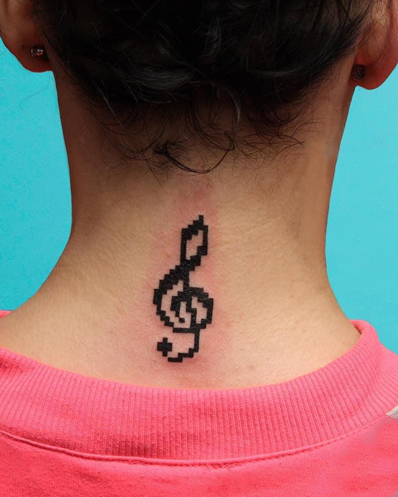 30 Pretty Pixel Tattoos You Need to Copy