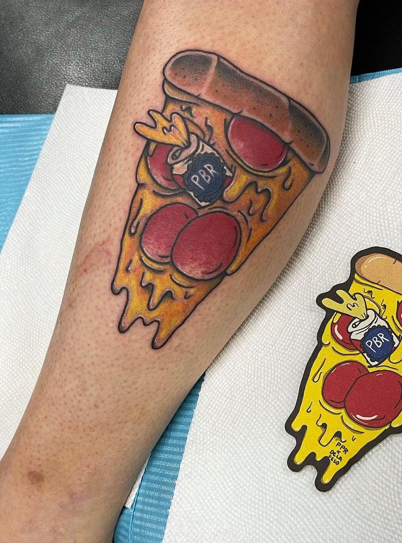 30 Elegant Pizza Tattoos for Your Inspiration