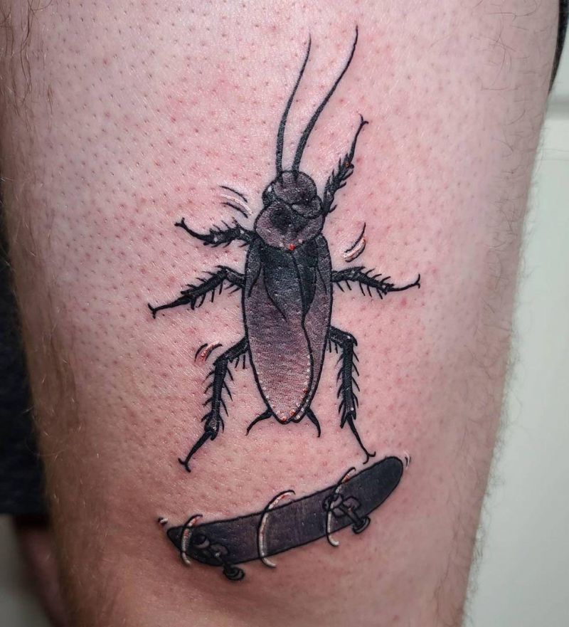 30 Pretty Cockroach Tattoos You Will Love