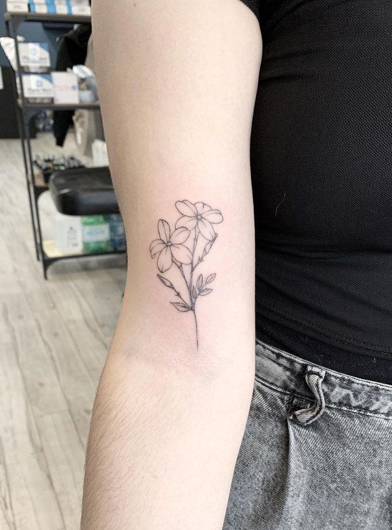 30 Pretty Jasmine Tattoos You Must Love