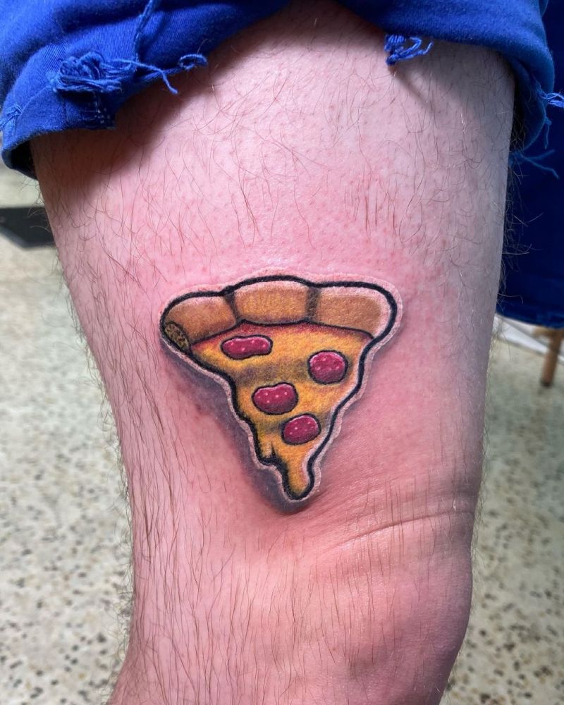 30 Elegant Pizza Tattoos for Your Inspiration