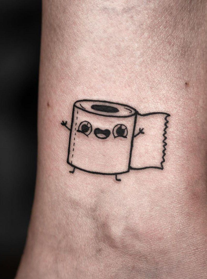 30 Cute Toilet Paper Tattoos Your Can Copy