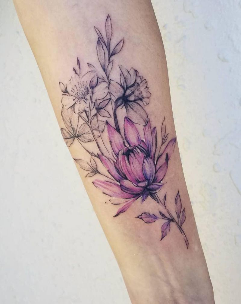 30 Perfect Water Lily Tattoos Make You Attractive