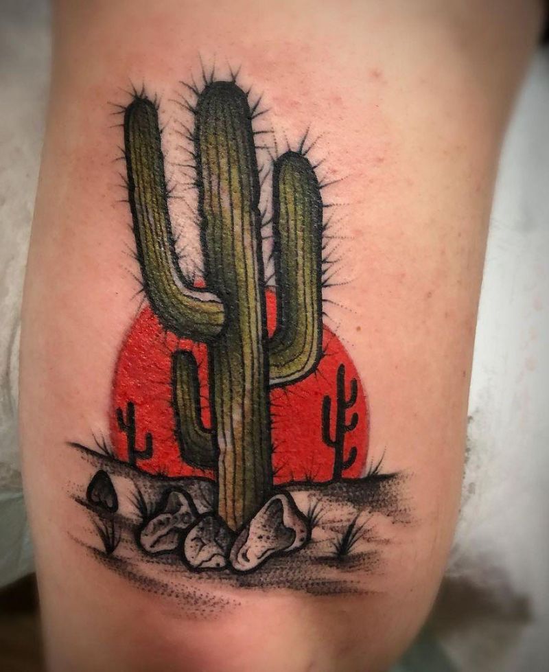 30 Pretty Saguaro Tattoos You Will Love