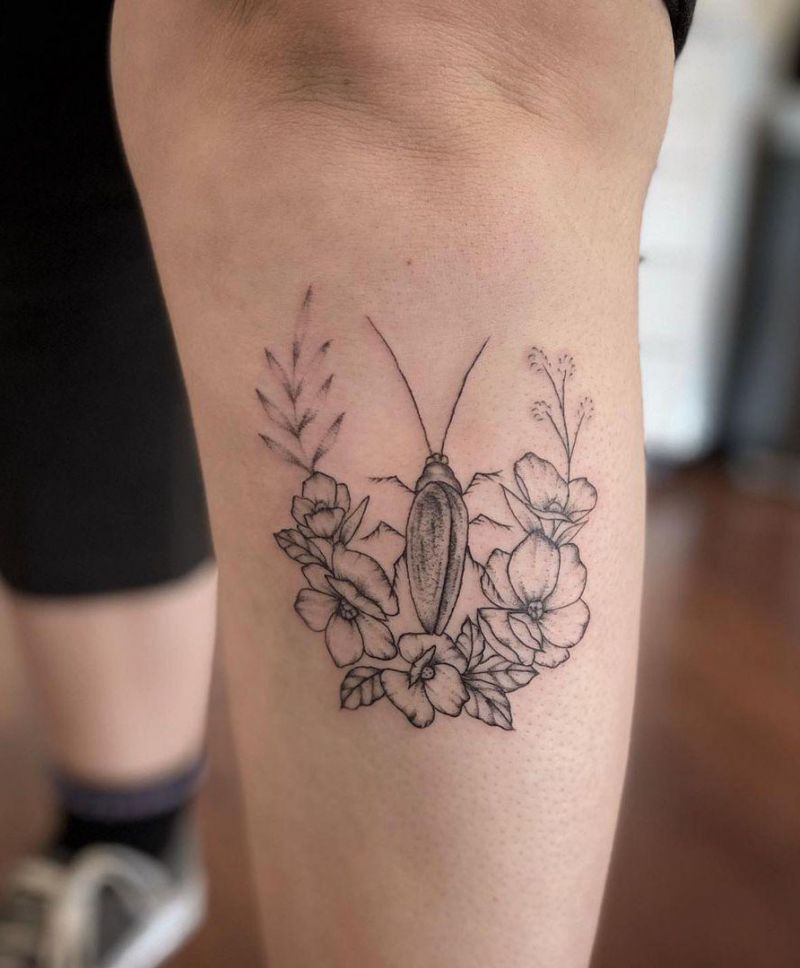 30 Pretty Cockroach Tattoos You Will Love