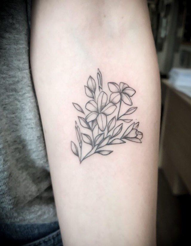 30 Pretty Jasmine Tattoos You Must Love