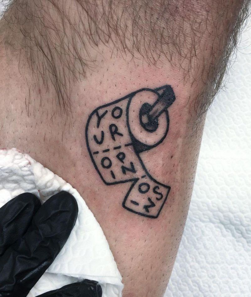 30 Cute Toilet Paper Tattoos Your Can Copy