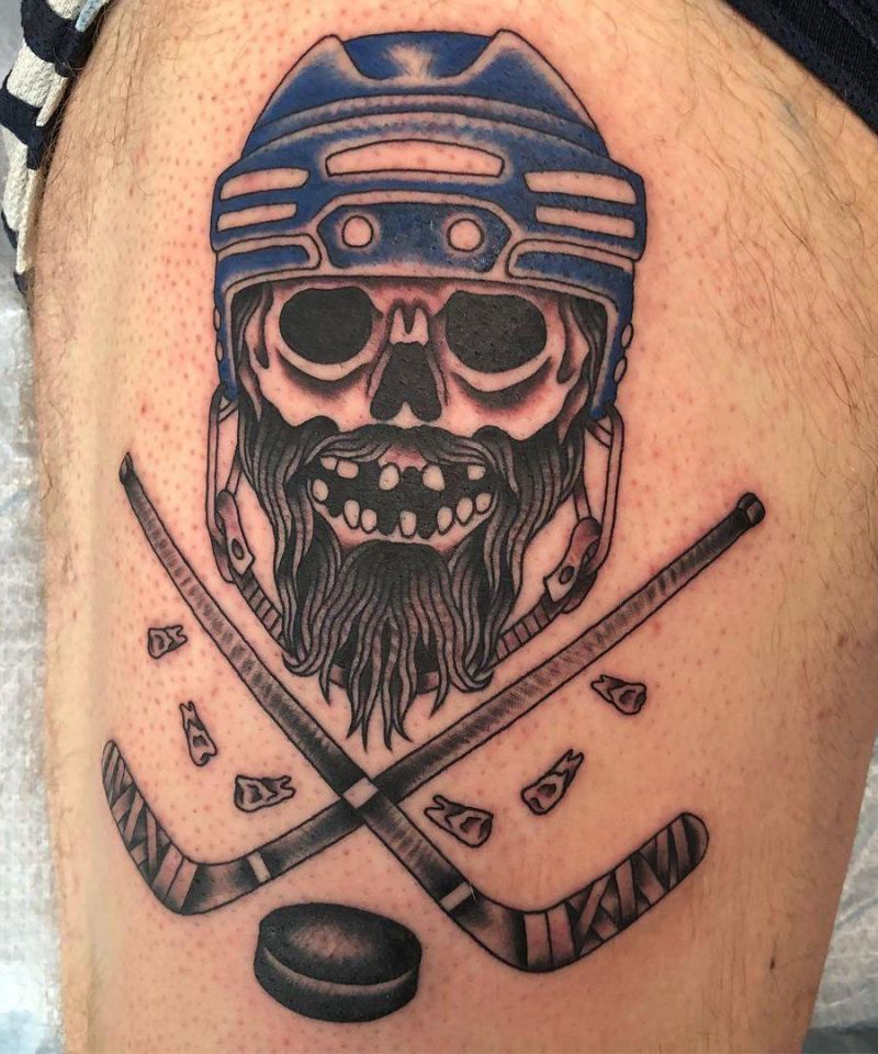 30 Unique Hockey Tattoos You Must Love