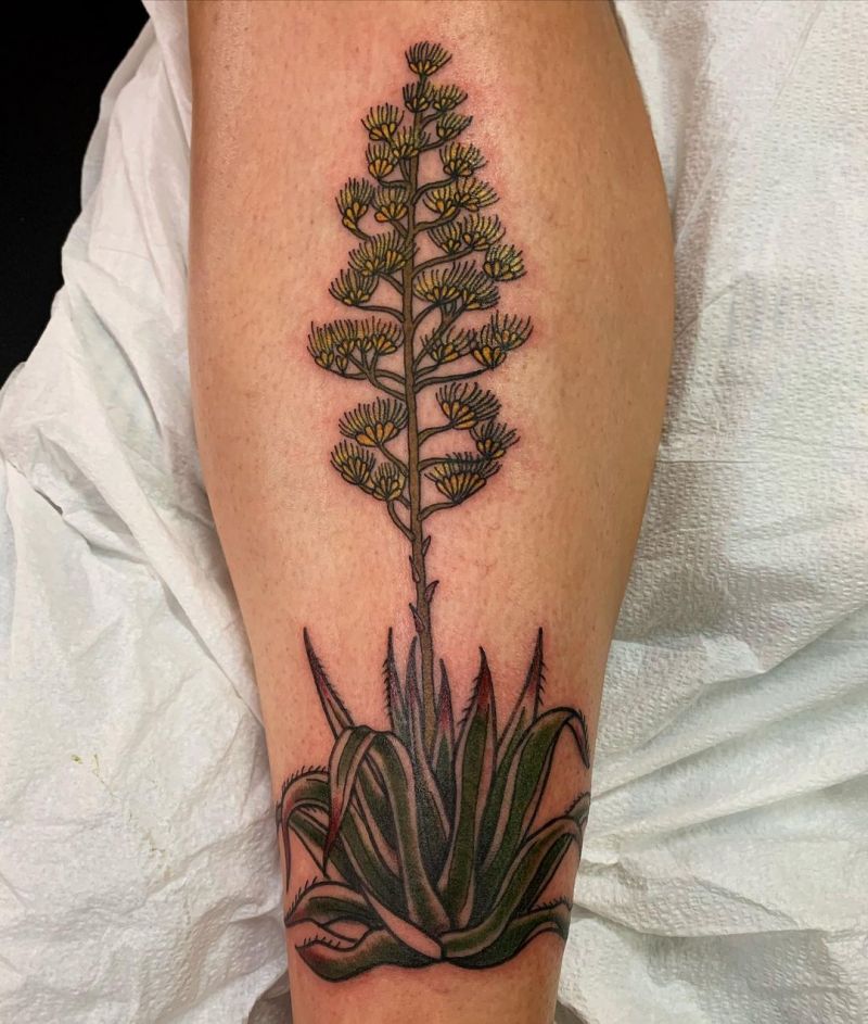 30 Pretty Agave Tattoos Make You Attractive