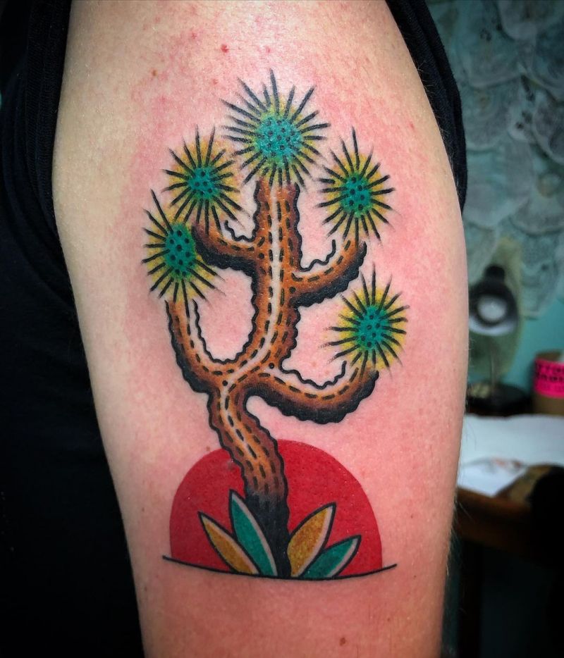 30 Pretty Joshua Tree Tattoos You Must Love