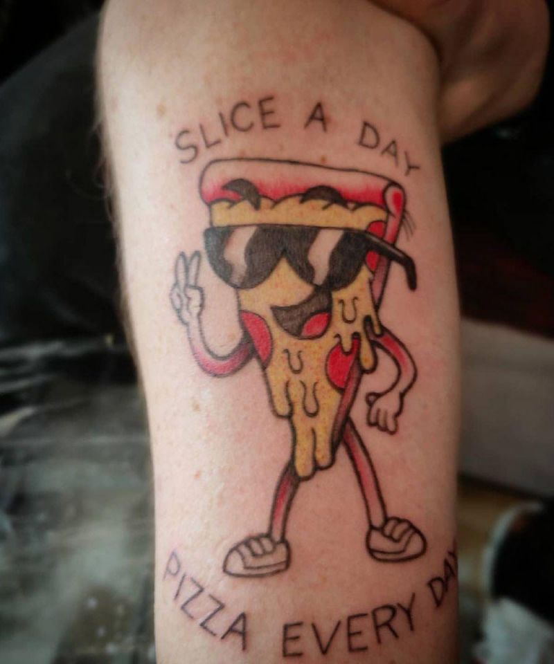 30 Elegant Pizza Tattoos for Your Inspiration