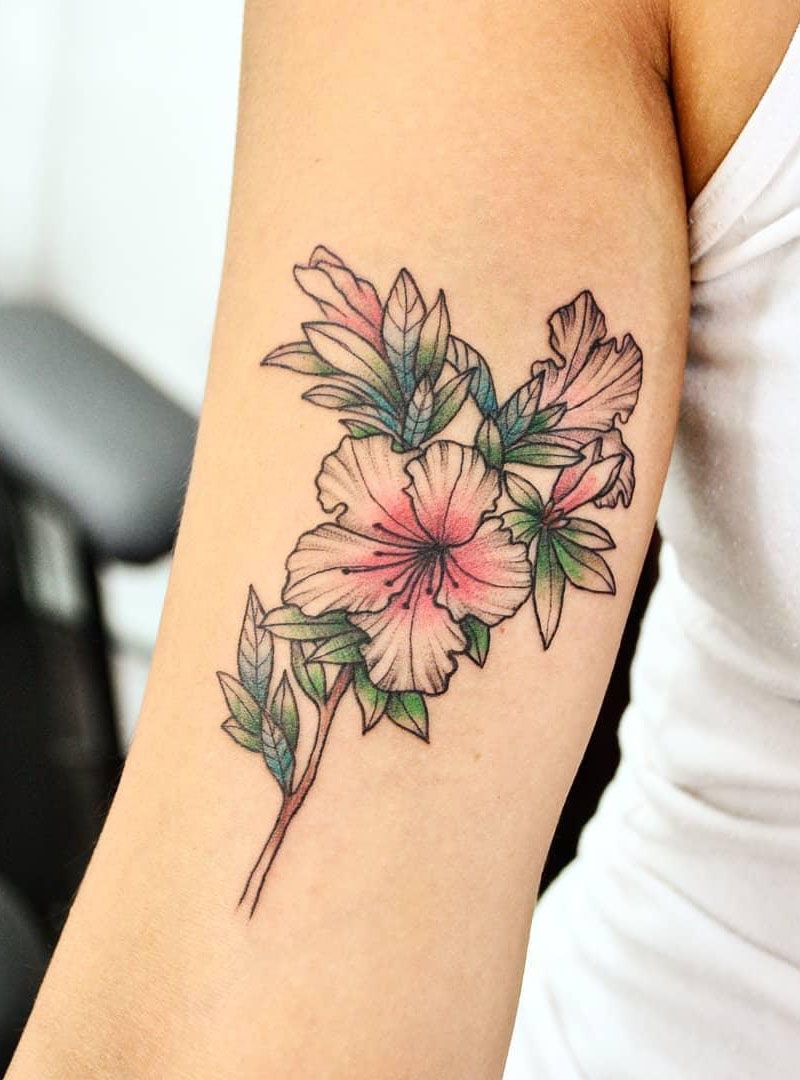 30 Elegant Azalea Tattoos You Need to Copy