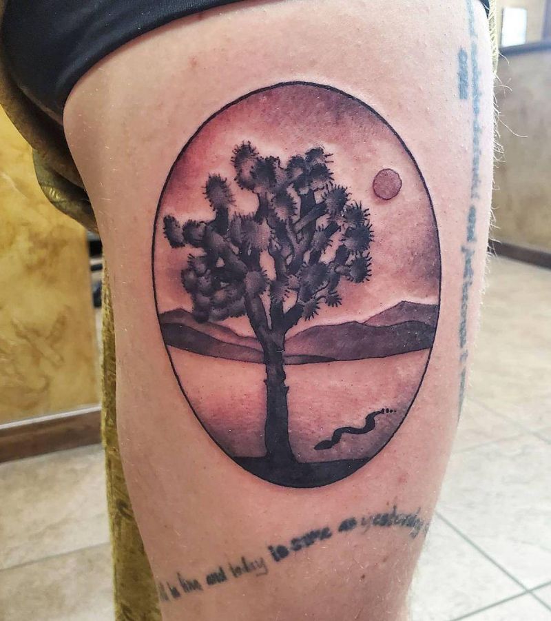 30 Pretty Joshua Tree Tattoos You Must Love