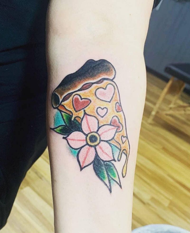 30 Elegant Pizza Tattoos for Your Inspiration