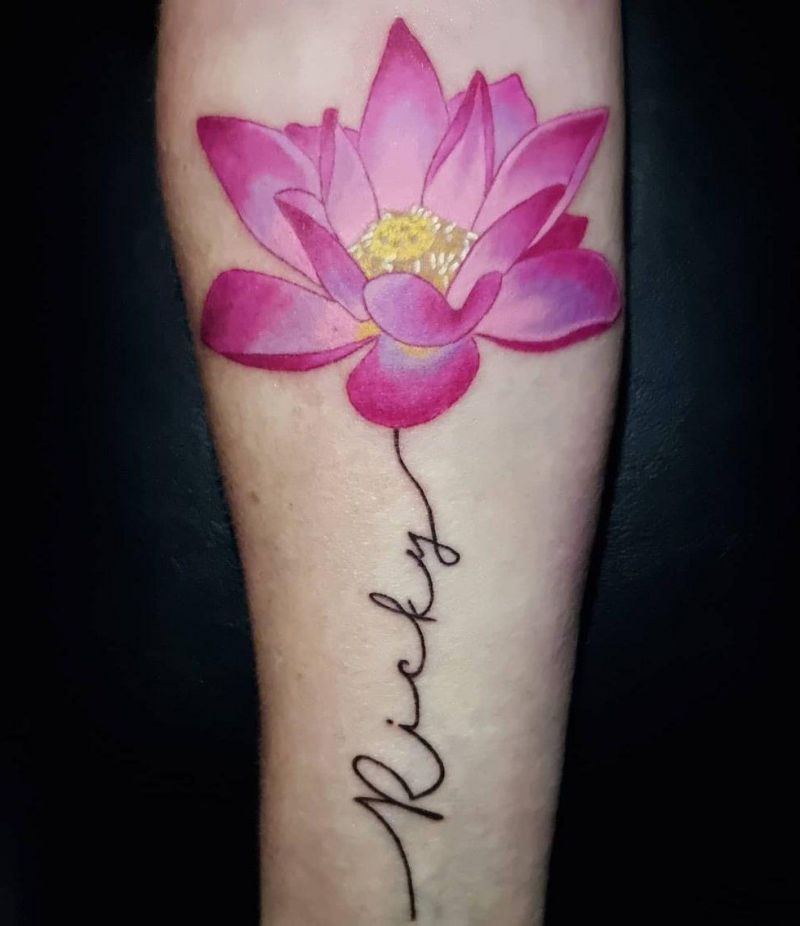 30 Perfect Water Lily Tattoos Make You Attractive