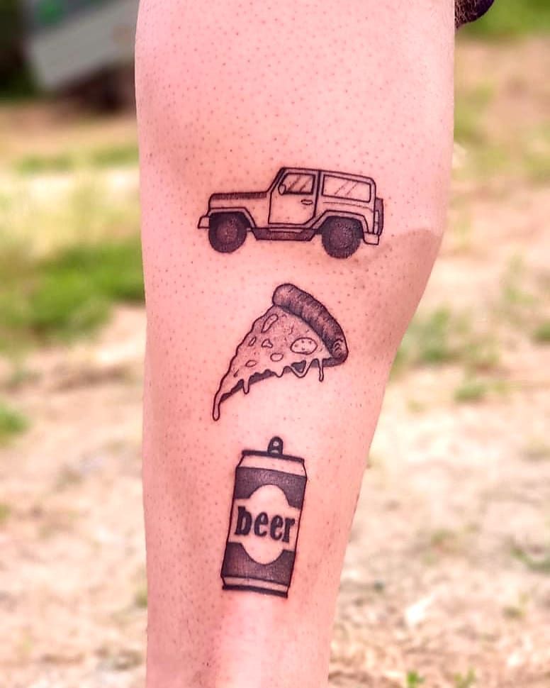 30 Elegant Pizza Tattoos for Your Inspiration