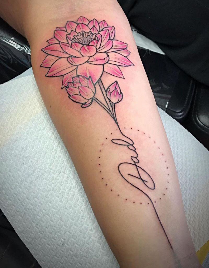 30 Perfect Water Lily Tattoos Make You Attractive
