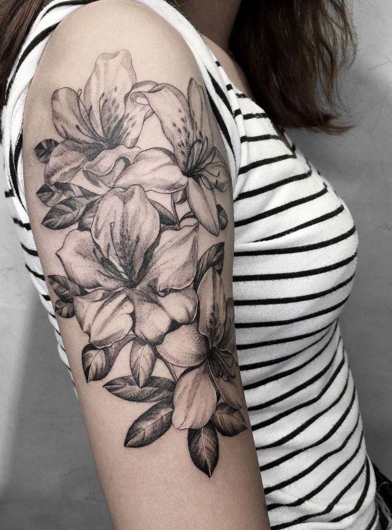 30 Elegant Azalea Tattoos You Need to Copy