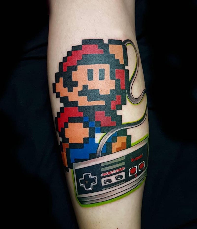 30 Pretty Pixel Tattoos You Need to Copy