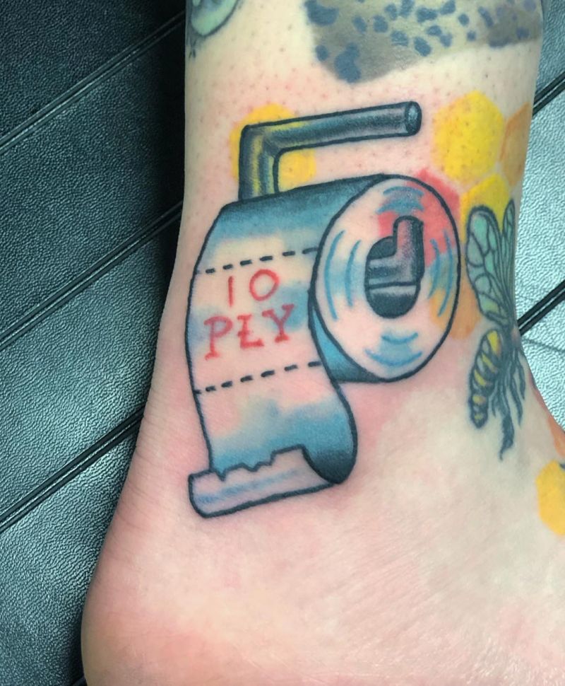 30 Cute Toilet Paper Tattoos Your Can Copy