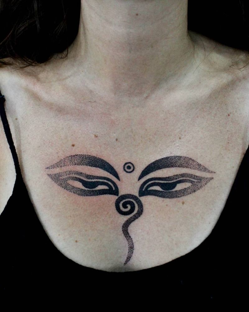 30 Pretty Buddha Eyes Tattoos You Will Love