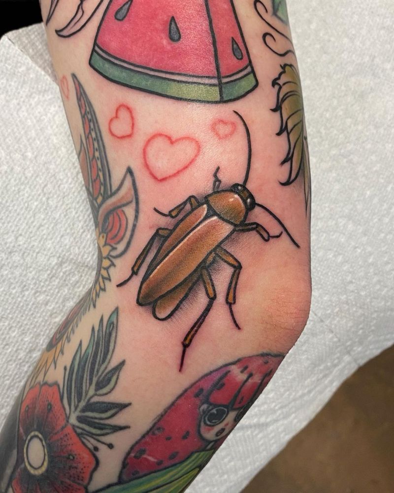 30 Pretty Cockroach Tattoos You Will Love