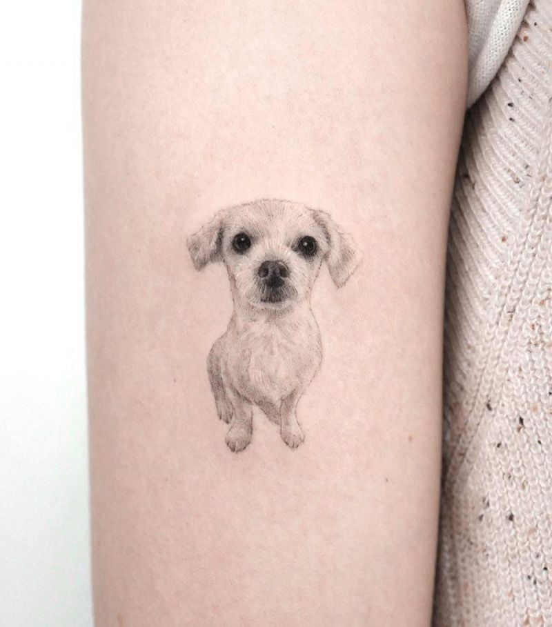 30 Cute Dog Tattoos You Can Copy