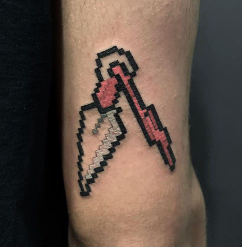 30 Pretty Pixel Tattoos You Need to Copy