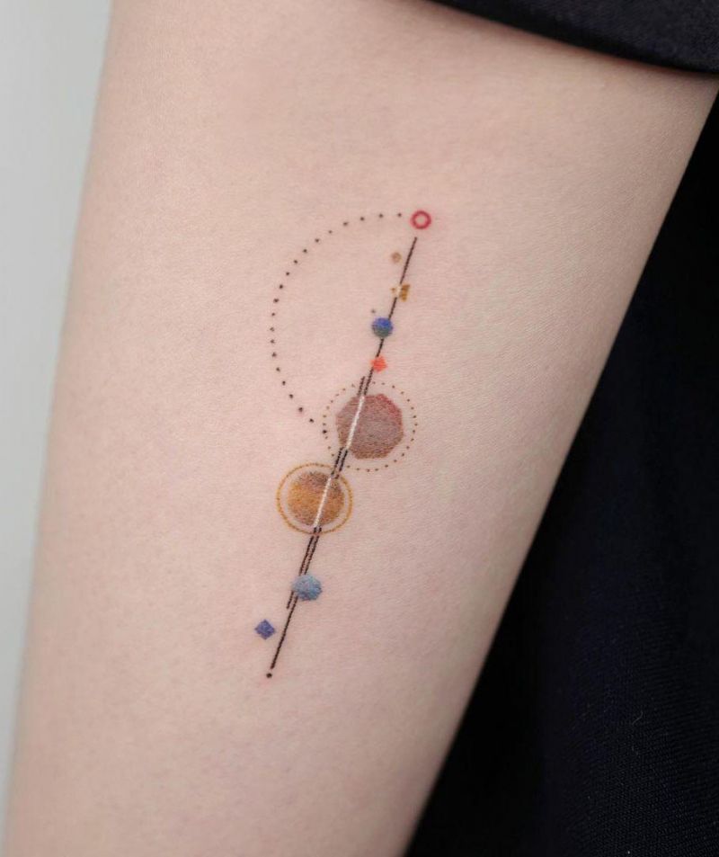 30 Pretty Solar System Tattoos You Must Love