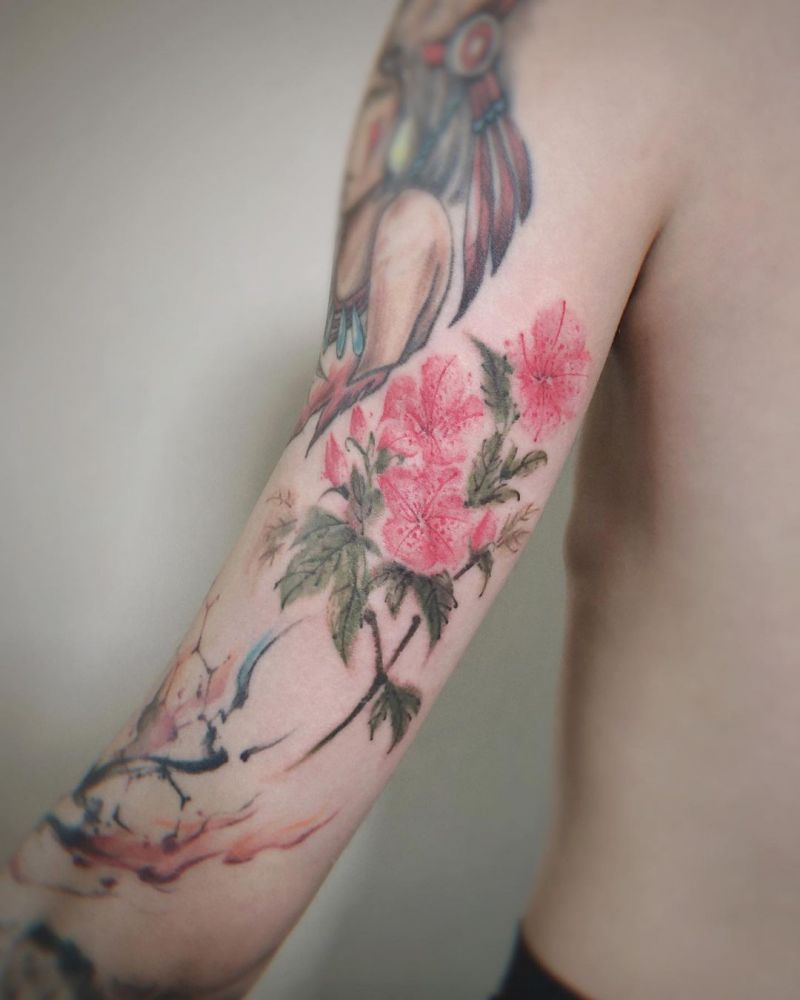 30 Elegant Azalea Tattoos You Need to Copy