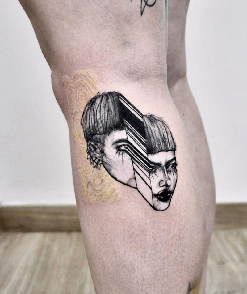 30 Great Glitch Tattoos You Can Copy