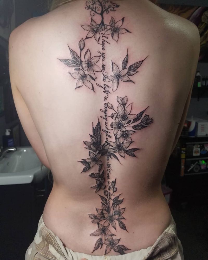 30 Pretty Jasmine Tattoos You Must Love