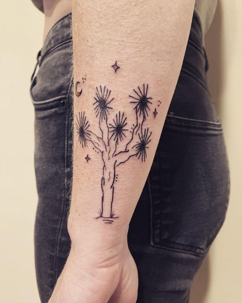 30 Pretty Joshua Tree Tattoos You Must Love