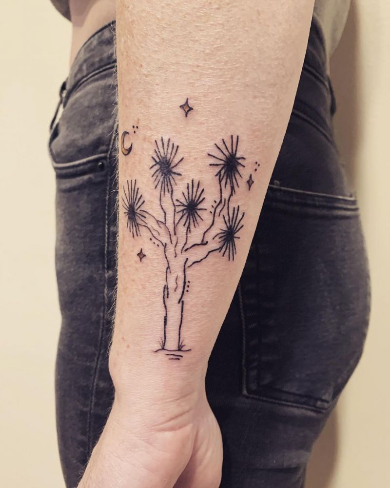 30 Pretty Joshua Tree Tattoos You Must Love