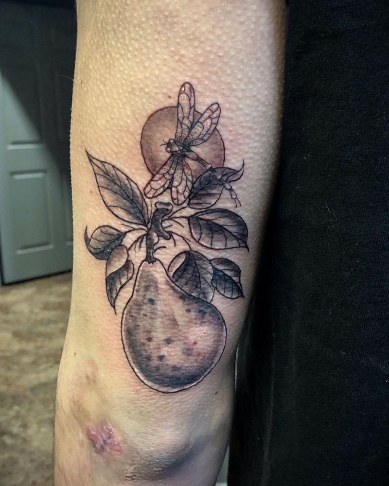 30 Pretty Pear Tattoos You Must Love