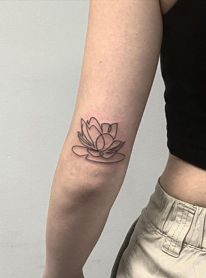 30 Perfect Water Lily Tattoos Make You Attractive