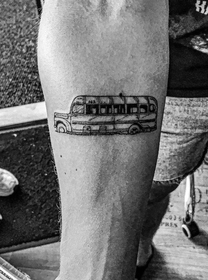 30 Pretty Bus Tattoos You Can Copy