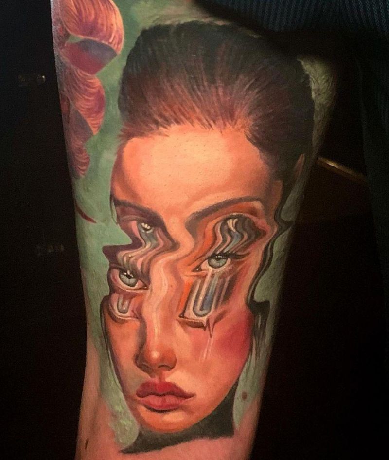 30 Great Glitch Tattoos You Can Copy