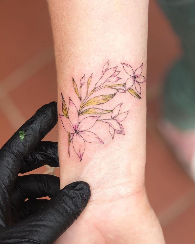 30 Pretty Jasmine Tattoos You Must Love