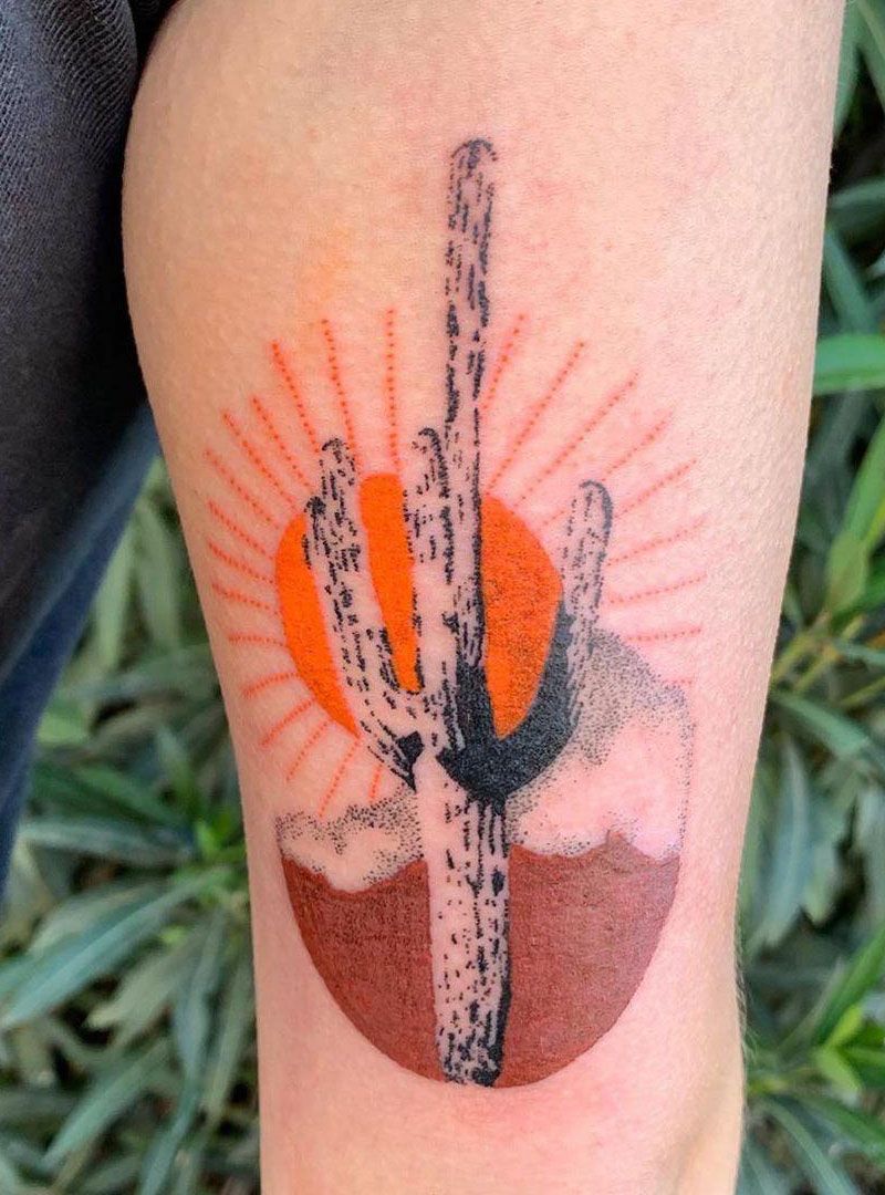 30 Pretty Saguaro Tattoos You Will Love