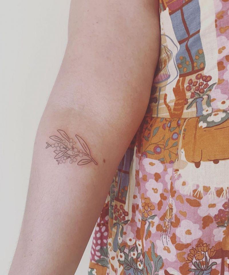 30 Pretty Wattle Tattoos You Need to Copy