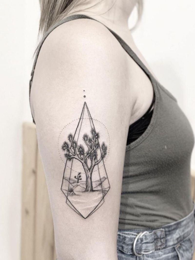 30 Pretty Joshua Tree Tattoos You Must Love