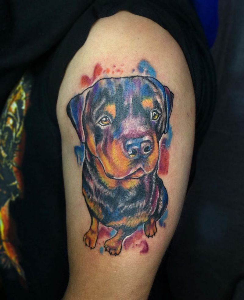 30 Cute Dog Tattoos You Can Copy