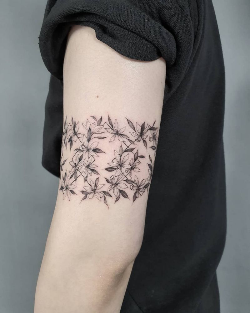 30 Pretty Jasmine Tattoos You Must Love