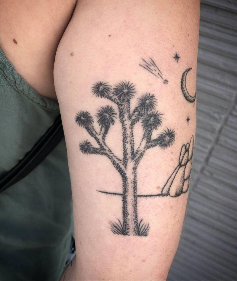 30 Pretty Joshua Tree Tattoos You Must Love