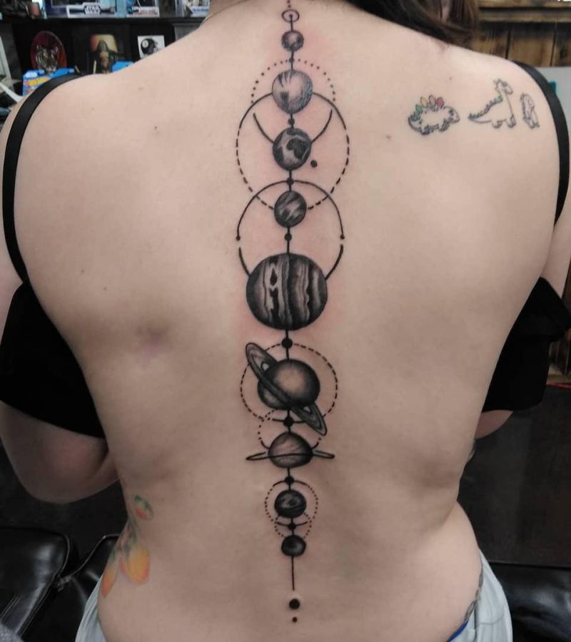 30 Pretty Solar System Tattoos You Must Love