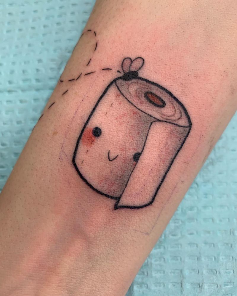 30 Cute Toilet Paper Tattoos Your Can Copy